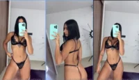 Daniela Antury se puso las bragas negras y el sujetador y la seducción