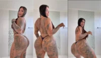 Anny Alves Rabuda tatuado en video sensual baile