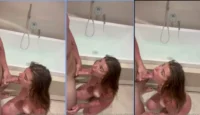 Ariel Kytsya divirtiéndose y tomando una bebida muy fuerte