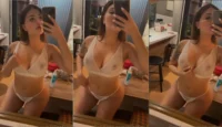 Aline faria en sujetador y braguitas muy transparentes