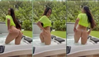 Isabel Díaz, todo sensual en jacuzzi, empapado