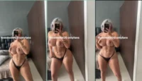 Nia Orozco, el gato con el cuerpo de la boca, se divierte, divirtiéndose con sus grandes tetas