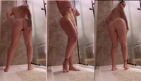 Sarinha, todo tetona, deleitando en un sabroso baño